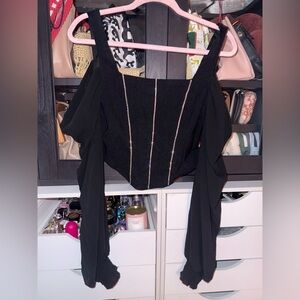 AKIRA Off the Shoulder Corset Top